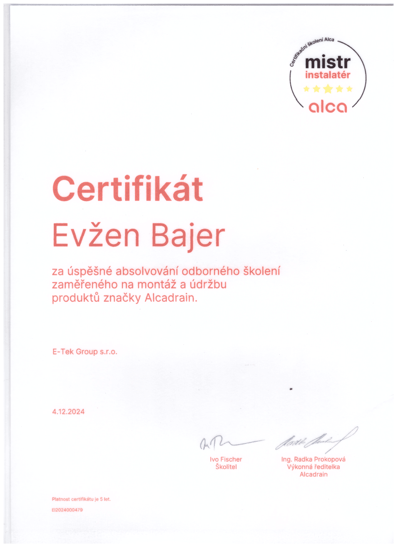 Alcadrain – Mistr instalatér