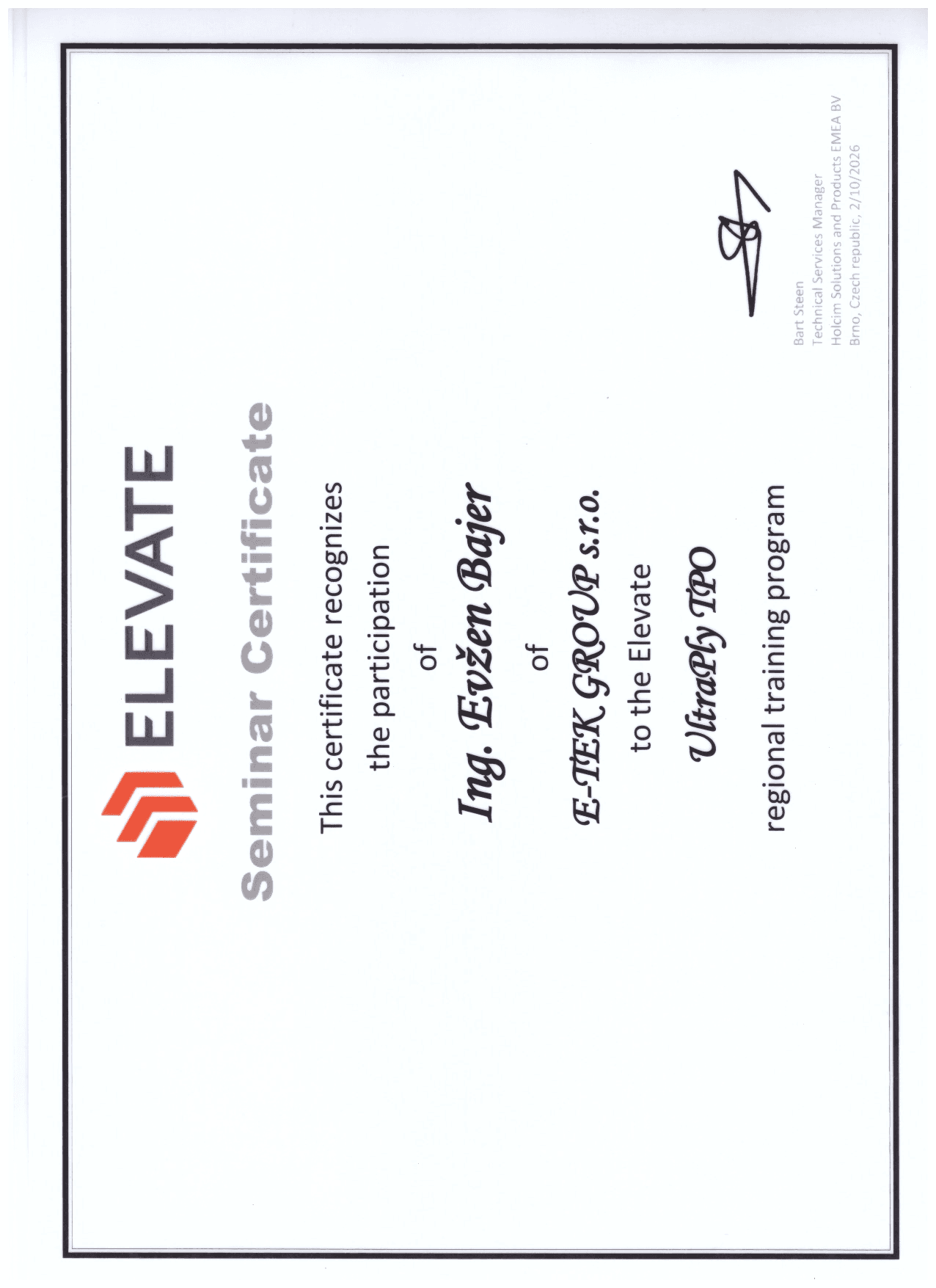 ELEVATE – UltraPly TPO